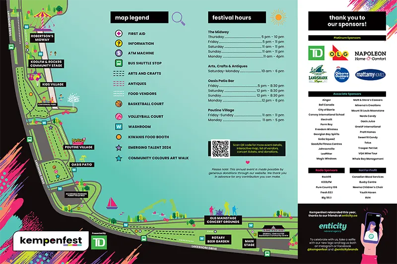 Kempenfest overview map